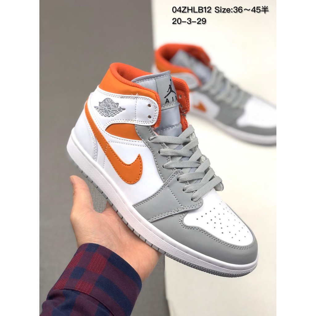 jordan 1 orange grey