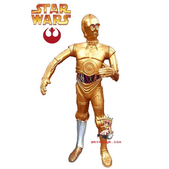 C3PO Droid robot star wars สตาร์วอร์ ซีทรีพีโอ 1/4 ไวนิล ฟิกเกอร์ โมเดล vinyl figure model