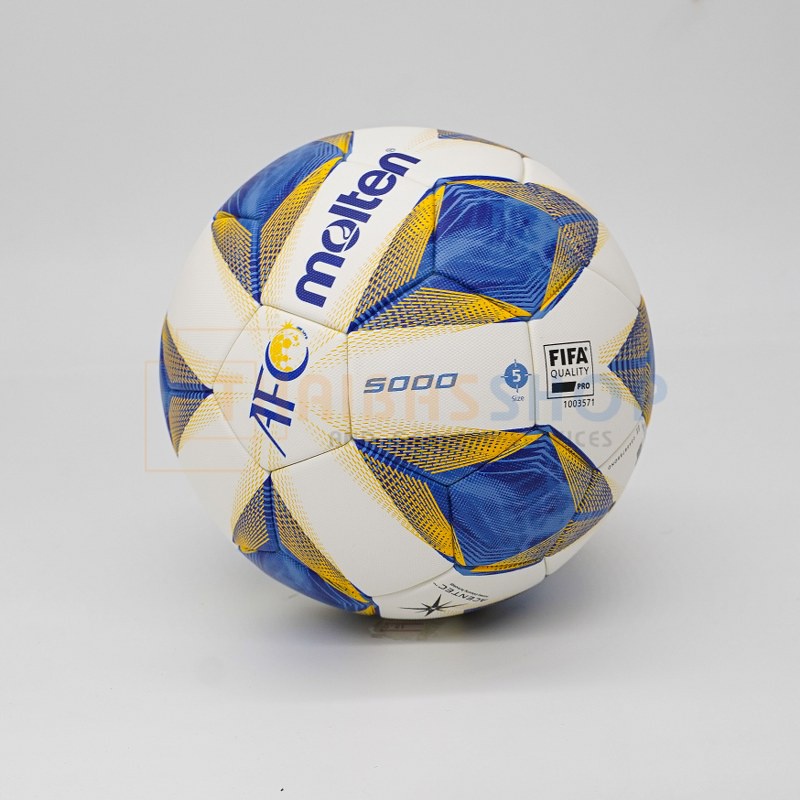 (ของแท้ 100%) ลูกฟุตบอล ลูกบอล Molten F5A5000-A เบอร์5 หนัง PU ชนิดพิเศษ รุ่น AFC ใช้แข่งขัน