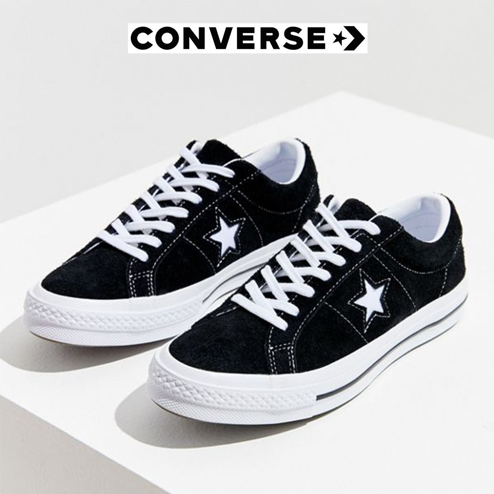 converse one star ox black leather