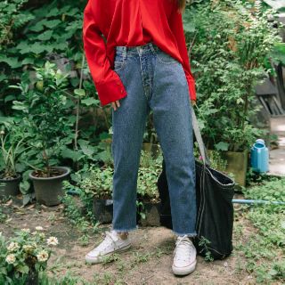 Boy Jeans - High Waist กางเกงยีนส์ทรงบอย