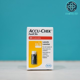 Accu-check Fastclix เข็มเจาะปลายนิ้ว แอคคิว-เช็ค  ฟาสคลิก 1 กล่อง (24 ชิ้น)