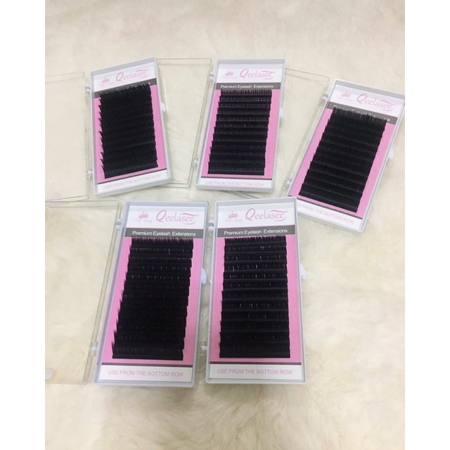 ขนตาเส้นต่อเส้นQeelasee mixsize 8-13mm