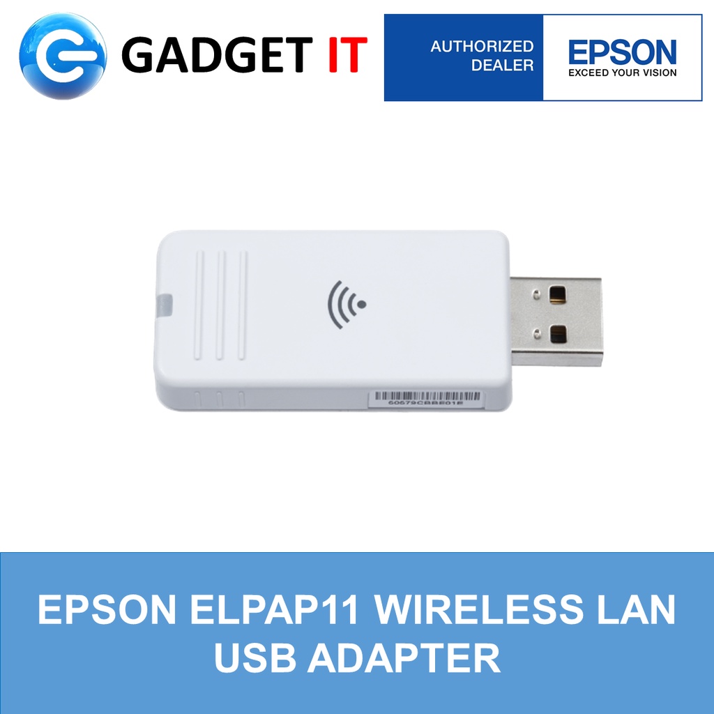 [ใหม่] Epson ELPAP11 WIRELESS (WIFI) LAN USB ADAPTER / DONGLE สําหรับ EPSON EB-X06 / EB-W06 / EB-W51