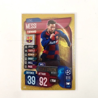 Match attax 19/20 UCL Centurion ใบพิเศษ Busquets Pique Muller Neuer