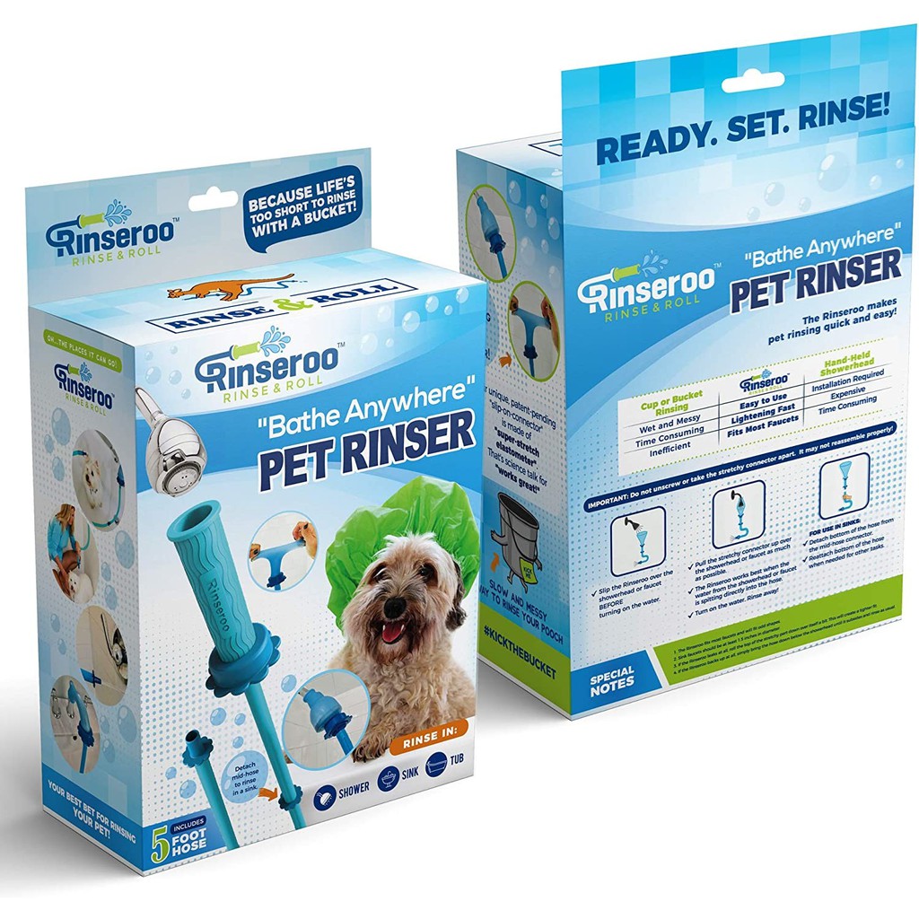 สายฉีดน้ำ สายยาง ท่อยาง อาบน้ำสุนัข รุ่น Rinseroo Bathe Anywhere Pet Rinser Hose-12Jul-J1