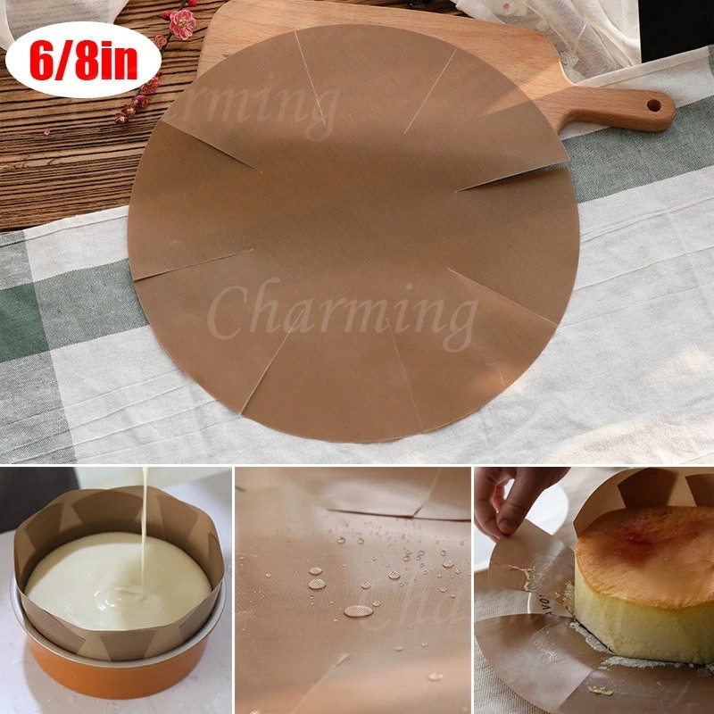แผ่นกระดาษรองอบเค้กบาร์บีคิว เกรดอาหาร ใช้ซ้ําได้ ไม่เหนียวติด ใช้ซ้ําได้