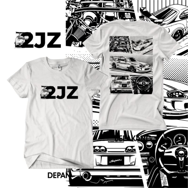 Toyota Supra 2JZ JDM Car T-shirt JDM legend Car T-shirt