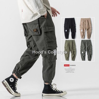 ❉☃Overalls men’s trousers กางเกงลำลองผู้ชายกางเกงหลวม