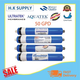 ไส้กรองน้ำ Aquatek 50 GPD ไส้กรองเมมเบรน RO เมมเบรน Membrane Filmtec Ultratek Treatton Unipure StarPure Colandas