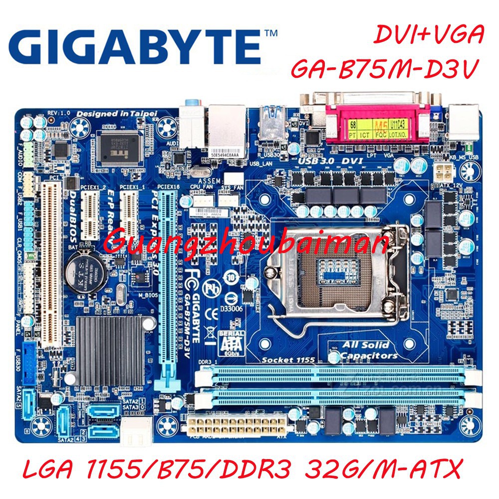 Used Gaming Combo Set Bundle 5m Motherboard Gigabyte Ga 5m Hd3 Ga 5m D3v