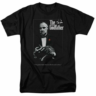 เสื้อยืด พิมพ์ลายโปสเตอร์ The Godfather สไตล์คลาสสิก สําหรับผู้ชาย