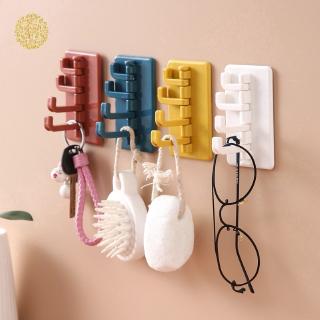 Rotating viscose hook hits the color Japanese-style viscous hook bathroom kitchen wall without punching paste rack RY