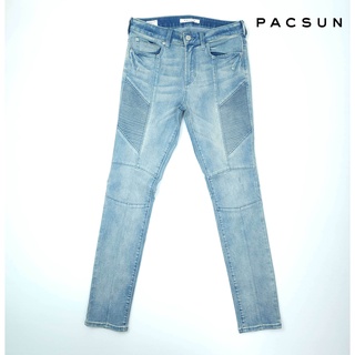 ยีนส์แฟชั่น แนวสตรีท Biker  Pacsun เอว32 ฟอกซีด ผ้ายืด ขาเดฟ