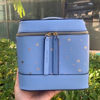 🍎แท้ 💯% ✨Estee Lauder Sky blue Bag ✨กระเป๋า Estee สีฟ้าสุดหรู สกรีนลายดาว🌟