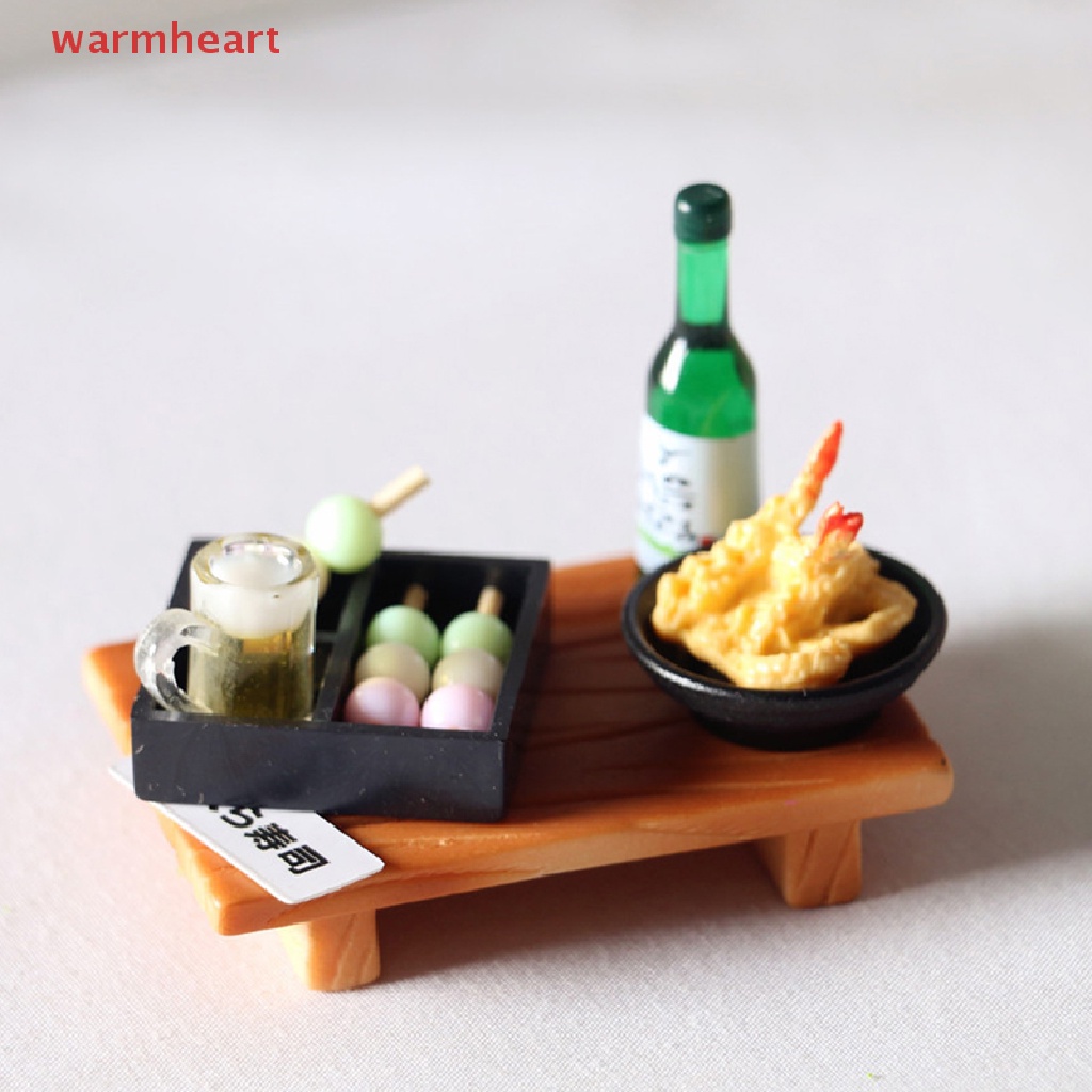 (warmheart) ตุ๊กตาซูชิ ปลาบอล เทมปุระ เบนโตะ ขนาดเล็ก สไตล์ญี่ปุ่น สําหรับตกแต่งบ้านตุ๊กตา