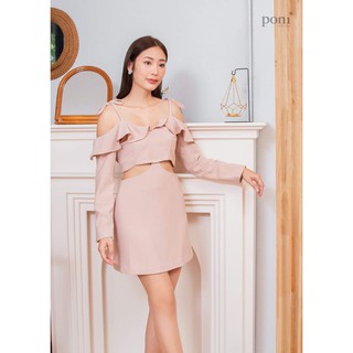 PONI PONI - Victoria Dress ( เดรสน่ารัก ชุดไปคาเฟ่ เดรสไปคาเฟ่ สายคาเฟ่ คัตติ้งระดับพรีเมี่ยม)