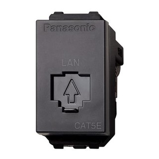 เต้ารับคอมพิวเตอร์ PANASONIC CAT5E WEGN 2488 H สีเทา ผลิตจากทองเหลืองอย่างดีไม่บิดงอง่าย