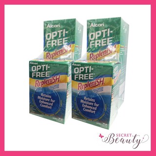 OPTI-FREE Replenish 300 Ml + 60 Ml น้ำยาล้างคอนแทกเลนส์ 2 ขวด Alcon