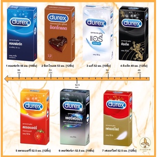 ถุงยางอนามัย Durex condom กล่องใหญ่ รวมทุกรุ่น ทุกขนาด ของแท้100% ราคาพิเศษ