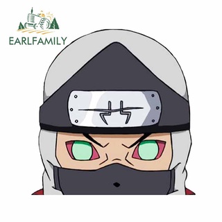 Earlfamily สติกเกอร์ ลาย Peeker Kakuzu Ninja 3D กันน้ํา 13 ซม. x 12.7 ซม. สําหรับติดตกแต่งรถยนต์