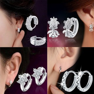 ต่างหูคริสตัล Stud Earrings สำหรับผู้หญิง