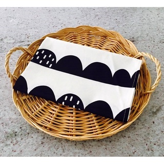 Black and White Mountain Plate Mat