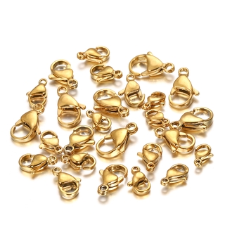 30 ชิ้น/ล็อตสแตนเลส Golden Lobster Clasp สําหรับ DIY Key แหว…