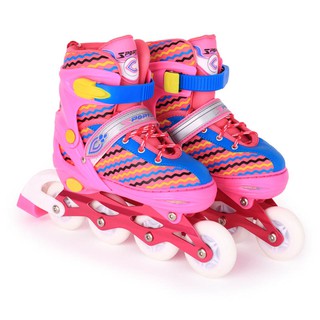 รองเท้าสเก็ต โรลเลอร์เบลด Roller Skate 8ล้อมีไฟ SP01 ไซต์ L= 38-42