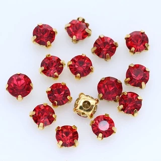 ก้ามปู 3-5 มม. สีทอง 100 ชิ้น/แพ็ค สำหรับเย็บ Rhinestone DIY