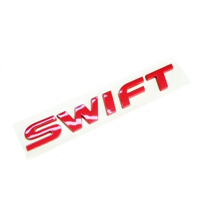 โลโก้  SWIFT แดง Red LOGO  SWIFT ติด Suzuki SWIFT แดง 1ชิ้น มีบริการเก็บเงินปลายทาง