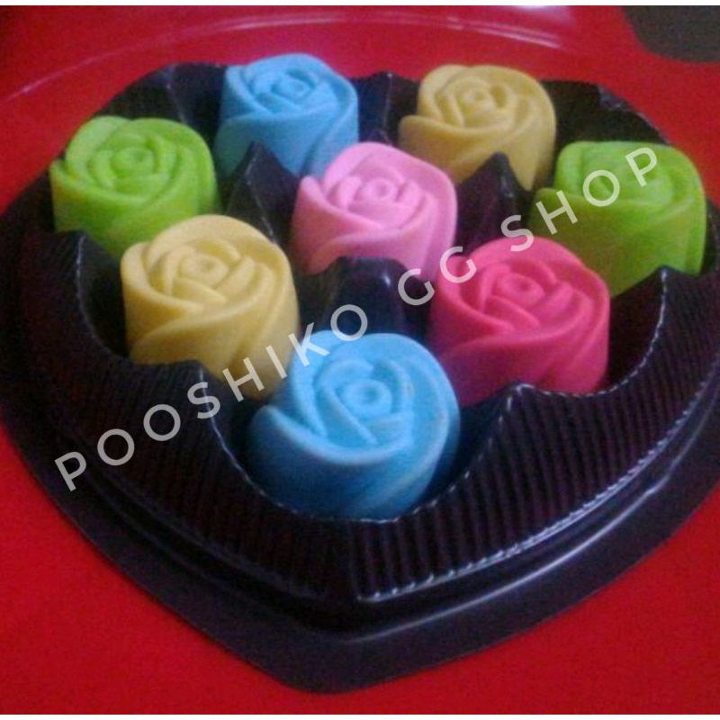 🌈ลิ้งค์งาน พร้อมส่ง ! กล่องขนมรูปหัวใจ 8 ช่อง+ฝาปิด (5ชุด) กล่องขนมพลาสติกนิ่ม กล่องอาลัว วุ้น - รูปที่ 3