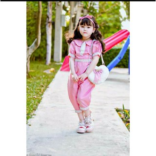(NM)ชุดคุณหนู​สีชมพูหวานแขนตุ๊กตา​สุดดน่ารัก​ เซท​ 2ชิ้น(ผู้หญิง)