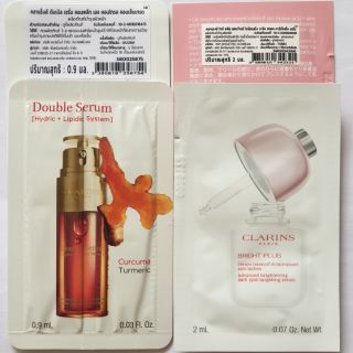 Clarins double serum Hydric+Lipidic System ขนาดทดลอง