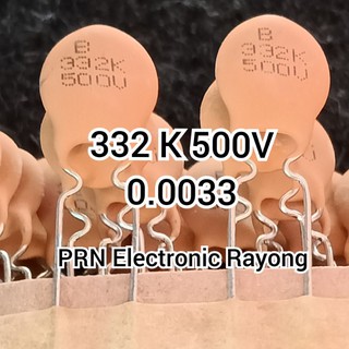 332K500V 0.0033 ตัวเก็บประจุ เซรามิก 10ชิ้น