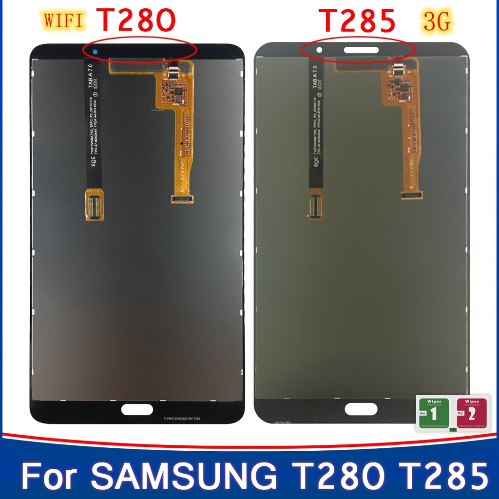 สําหรับ Samsung Galaxy Tab A 7.0 2016 SM-T280 SM-T285 T280 T285 จอแสดงผล LCD พร้อมหน้าจอสัมผัส