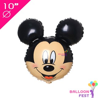 Balloon Fest ลูกโป่งฟอยล์ มินิ หัวมิกกี้เม้าส์ Mickey Mouse ขนาด 10 นิ้ว