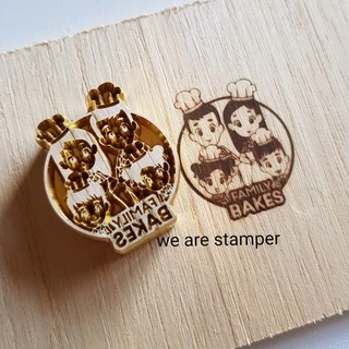 ตราประทับร้อน Hot Stamp สั่งทำตามแบบ(โลโก้)
