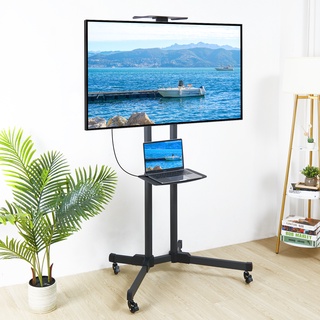 ขาแขวนตั้งพื้น สำหรับทีวี 32-70 นิ้ว TV Stand ล้อเลื่อน สามารถเคลื่อนที่ได้ เหล็กแข็งแรง รับน้ำหนักได้ถึง 110lbs TV cart