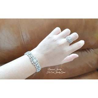 Diamond Bangle &amp; Ring กำไลข้อมือและแหวนเข้าเซต งานเพชร CZ แท้งานเกรดไฮเอนค่ะ