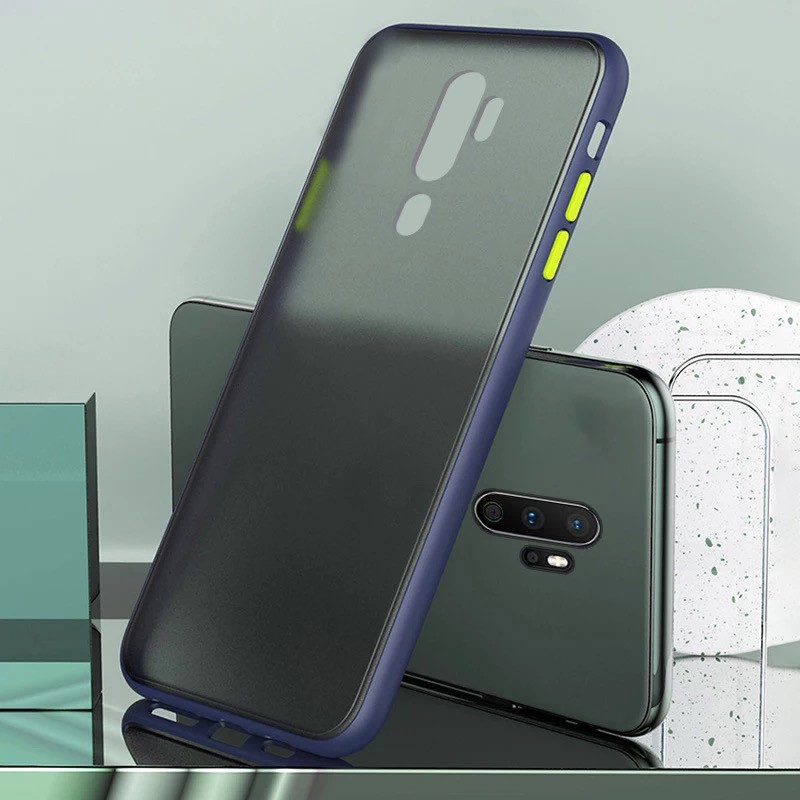 Case OPPO A5 2020 เคสกันกระแทก ปุ่มสีผิวด้าน ขอบนิ่มหลังแข็ง เคสโทรศัพท์ออฟโป้ พร้อมส่ง [ ส่งจากไทย ]