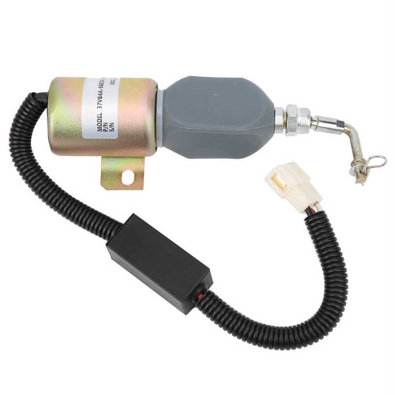 DC 12V Fuel Shut Off Solenoid Valve Engine Stop Electric Flameout Accessories For 37V84A-56010 Suit 