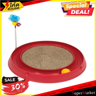 ของเล่นแมว CATIT PLAY 3IN1 CIRCUIT BALL สีแดง ของเล่นสัตว์เลี้ยง CIRCUIT BALL TOY WITH SCRATCH PAD CATIT PLAY 3IN1 CIRCU