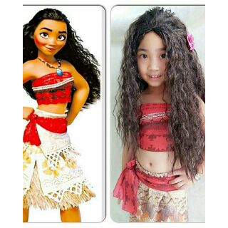 วิกผมโมอานา Moana ขนาดรอบหัว 50 ซม.