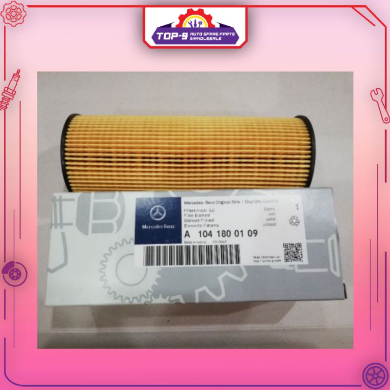 MERCEDES BENZ W202 W203 C200 กรองน้ํามันเครื่อง (A1041800109)(HU727/1)(OX133D)(E142H D21)(A104184042