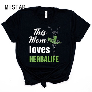 This Mom Loves Herbalife T-shirt Funny Letter Women Shirt Cute Mom Life Summer  Shirts Outfit Women Casual Tops Teesเสื้