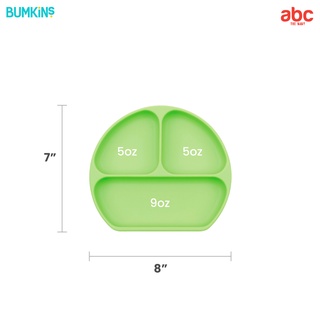 Bumkins จานข้าวเด็ก ซิลิโคน ดูดโต๊ะได้ Silicone Grip Dish รูปที่ 9