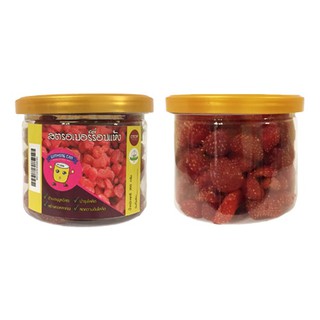 💚พร้อมส่ง❗️ สตรอเบอร์รี่ อบแห้ง (ปริมาณ 200 กรัม) Strawberry Dried Fruit สตรอเบอรี่อบแห้ง