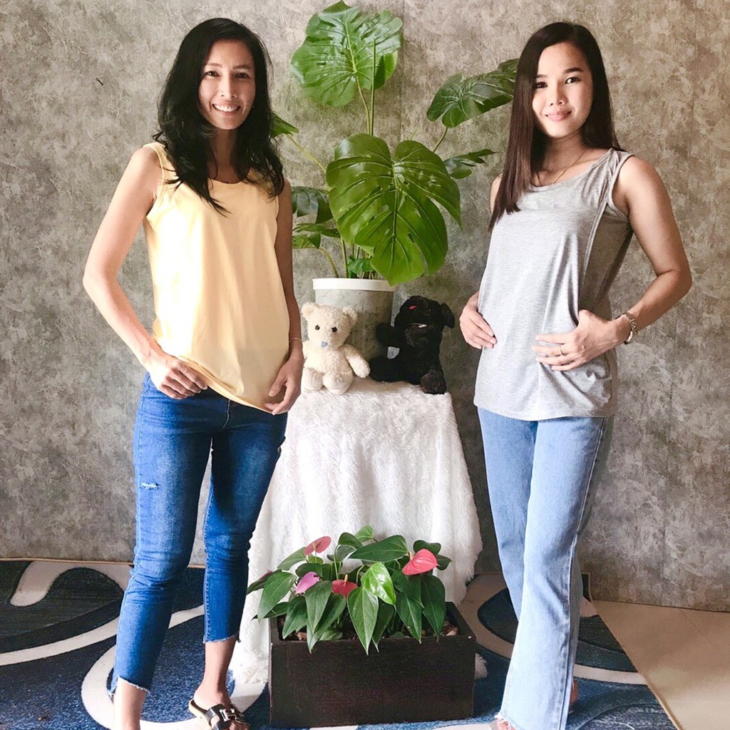 ของร้านเราเก็บเนื้อด้านข้างได้ดี เสื้อกล้ามให้นม เสื้อยืดให้นม เสื้อให้นม ราคา ถูกที่สุด ดีลบีเคเค แกลเลอรีภาพที่ 2