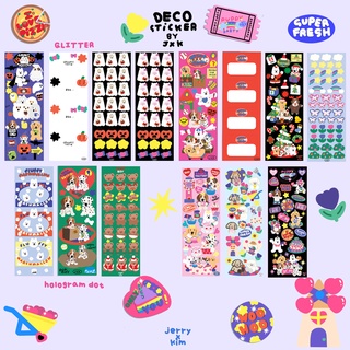 สติ๊กเกอร์ deco sticker II สติ๊กเกอร์แปะโน๊ต สติ๊กเกอร์ตกแต่ง ไดคัท ขนาด 5.24x24.8cm